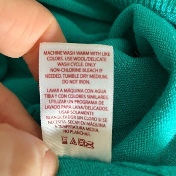 Turquoise Thin Sweater | 2X | Faded Glory - Picture 6 of 7